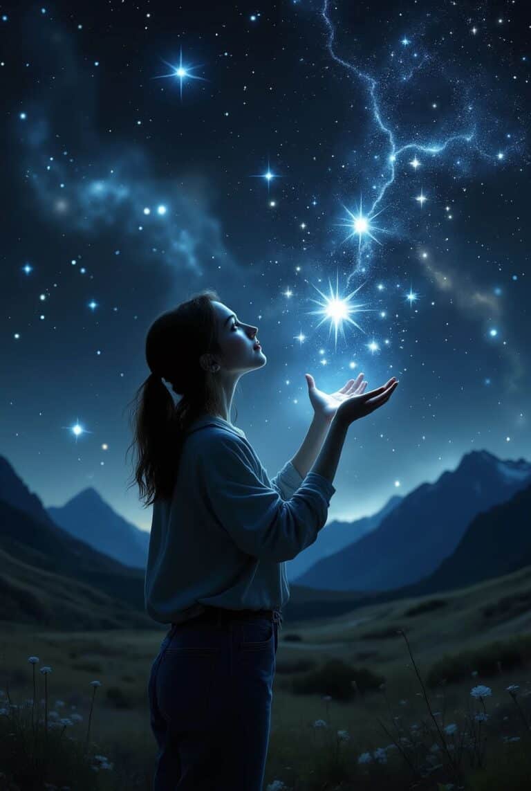 mulher estrelas infinito