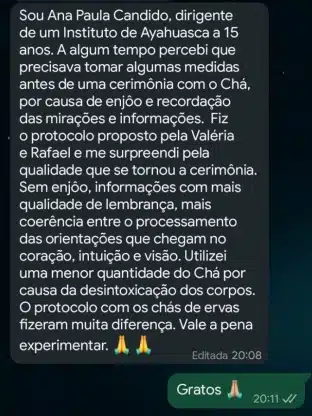 depoimento ayaplena